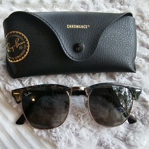 Rayban Classic Clubmaster Green/Tortoise/Rose Gold